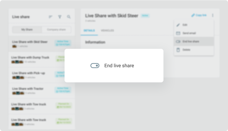 End Share Button