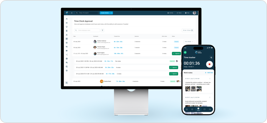 ⏱ Time Clock is Live — A Smarter Way to Track and Approve Work Time